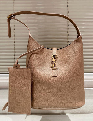 YSL Inspire Leather Slouch Tote